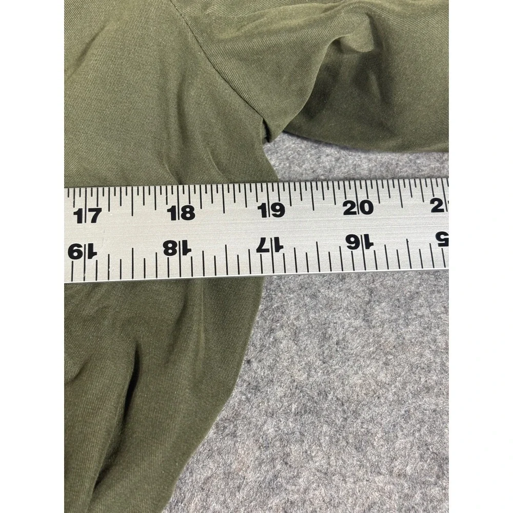 Debby Collection‎ Womens Olive Green Sherpa Lined Parka Jacket Small P